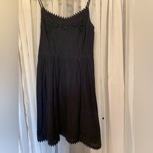 Black Old Navy linen / cotton midi dress, size S/P